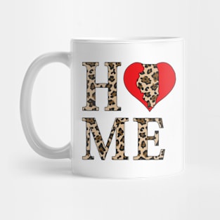 Illinois Home Leopard Print Mug